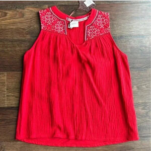 NEW Knox Rose Tank Top Red | Embroidered Tank Top | Knox Rose Tank Top